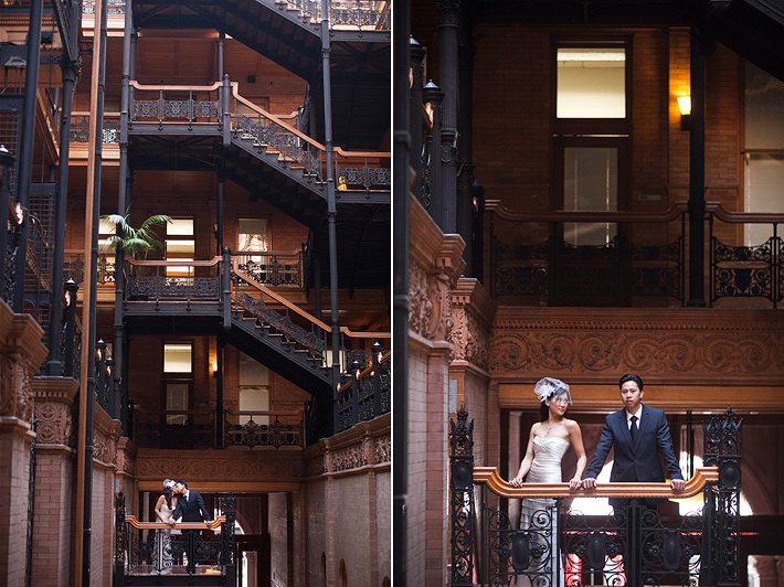 downtown los angeles bradbury building helicopter landing engagement photography
