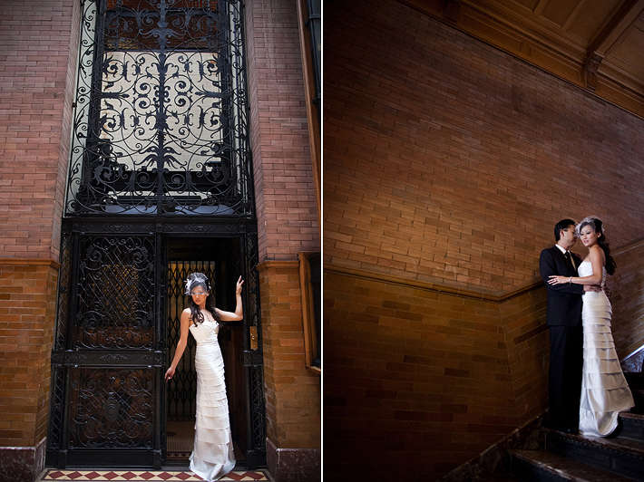 downtown los angeles bradbury building helicopter landing engagement photography
